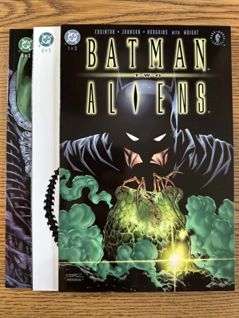 Batman Aliens Two #1 2 3 Lot Run Set of 3 Dark Horse DC Comics Near Mint