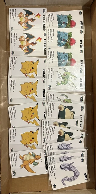 1998 Pokemon Nintendo Mini Lot x 19 Charizard, Pikachu, Dragonite, etc