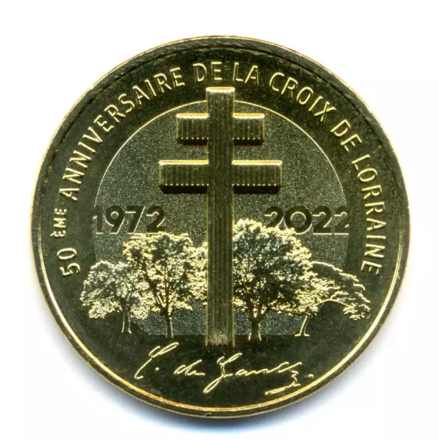52 COLOMBEY Croix de Lorraine, 50ème anniversaire, 2022, Monnaie de Paris