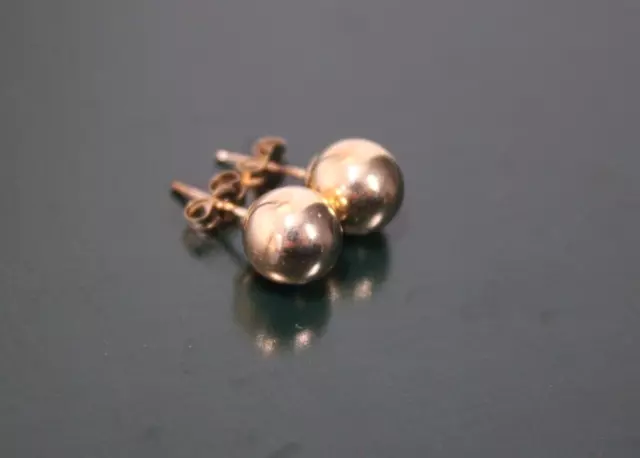 Shashi NYC 14K Gold Plated Round Ball Stud Earrings