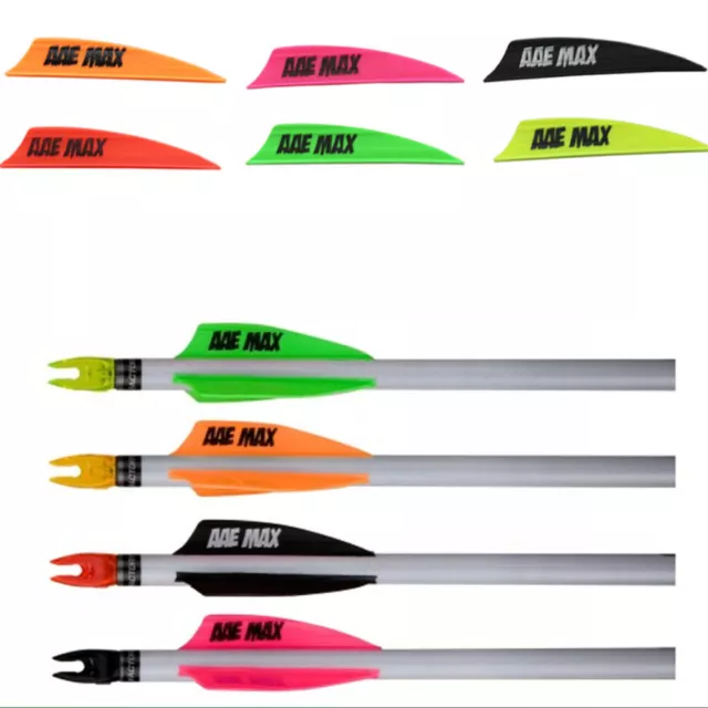 50 x  AAE Plastifletch Max 2.0 : Fletchings / Vanes