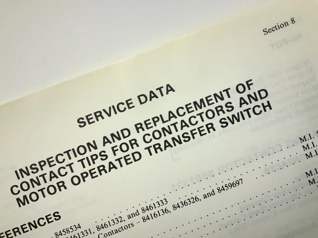 Inspection Replacement Contact Tips Locomotive Service Manual SD40-2 EMD AA255