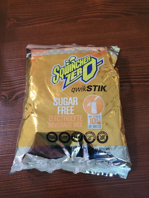 Sqwincher Qwik Stik Sugar Free Electrolyte Drink Mix 60102 ORANGE  50/BG
