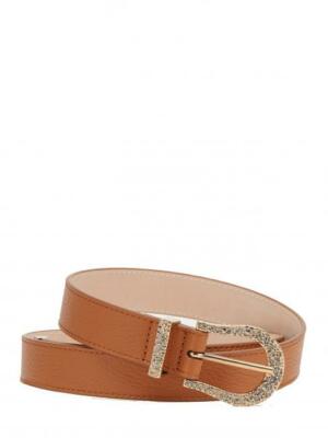 Cora cintura donna TRUSSARDI logo charm cintura pelle suede CORALLO 95  scelta=P CORA 