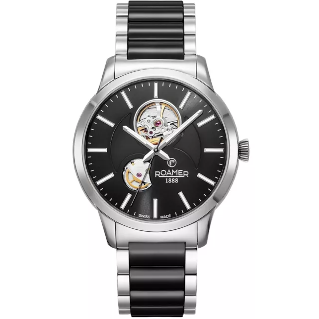 Roamer C-Line Automatic (Black) – 672661-40-55-60 open heart