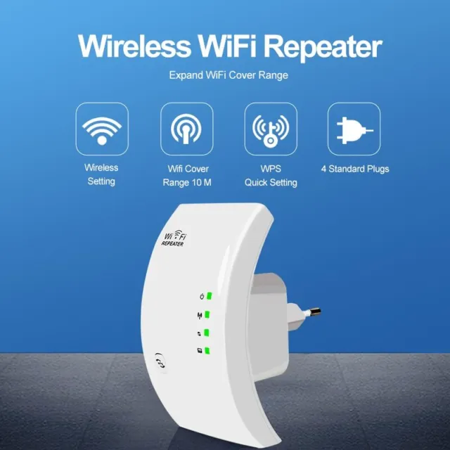 Wireless WiFi Repeater WiFi Extender Router Booster Long Range WiFi Repeater