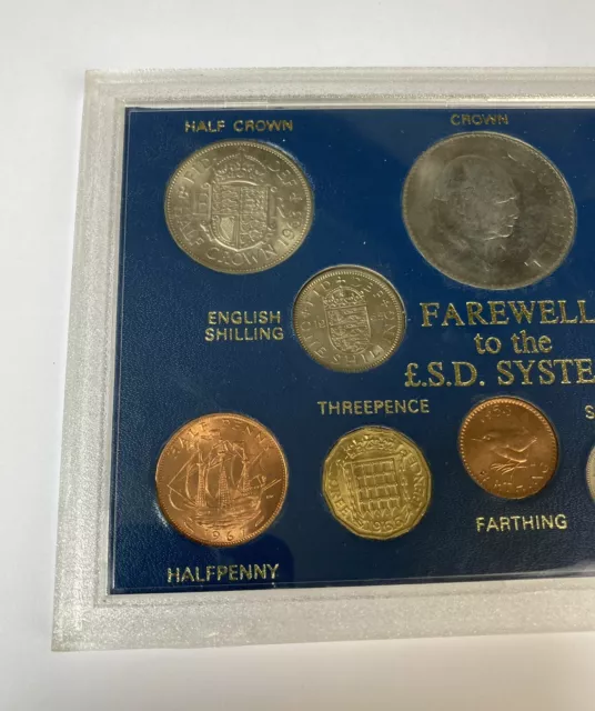 Farewell to the £SD System Great Britain 10 Coin Set In Perspex Case 2