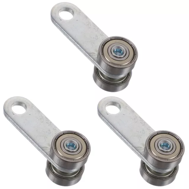 3 Count High-Precision Trolley Assembly Roller Two Bearing Wheels Cabinet Door