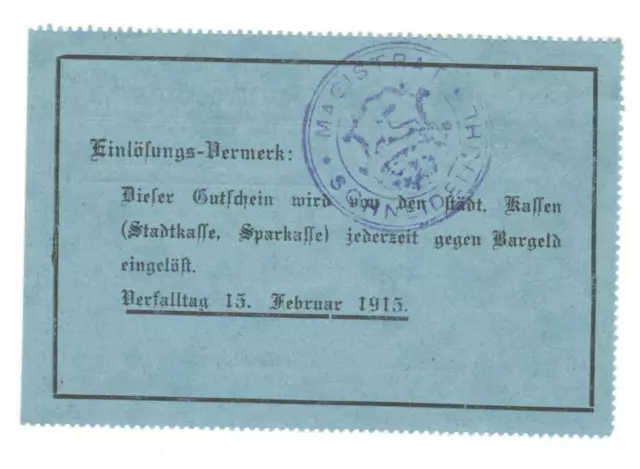 Schneidemühl ( Pila ) Posen - Magistrat - 2,50 Mark - Dießner 358.2 #20435 2
