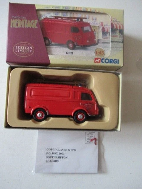 CORGI 1/43 RENAULT 1000 Kg Fourgon Tole Pompiers De Paris - En Bte D'origine EUR 20,00 - FR