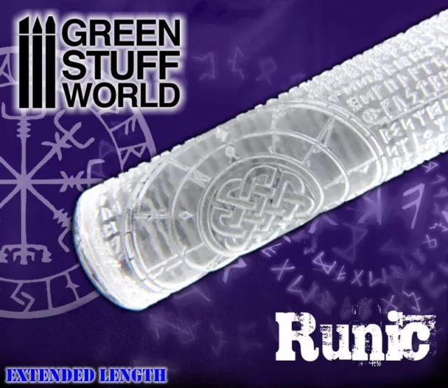 Rolling Pin - RUNIC Runes Texture - Warhammer dwarven khalandron miniature bases