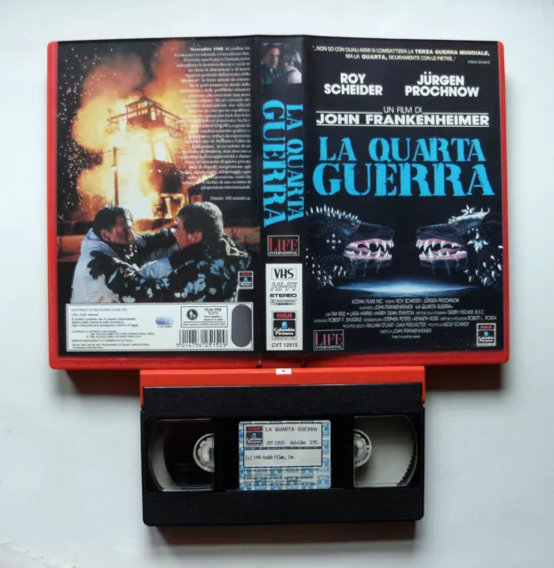 Vhs La Quarta Guerra (1990) Roy Scheider - Jurgen Prochnow - Rca - Ex Noleggio