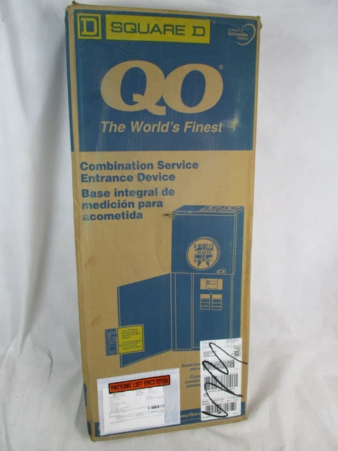 SQUARE D Schneider Electric QO Panel QC816F200C : METER MAIN RINGLESS OH/UG 200A