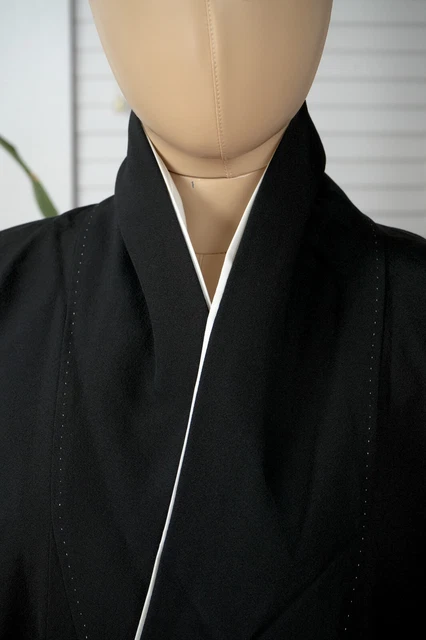 Dear Vanilla Japanese Silk Tomesode Kimono Women's Authentic Japan Vintage Mint 3