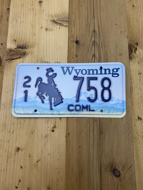 Vintage Wyoming US Auto Nummernschild 21 758