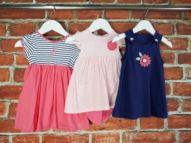 Baby Girl Bundle Age 3-6 Months M&S Mothercare Dress Set Summer Party Cute 68Cm