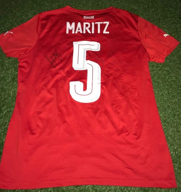 Noelle Maritz #5 Schweiz Trikot Signiert Wolfsburg Frauen Damen kein Matchworn