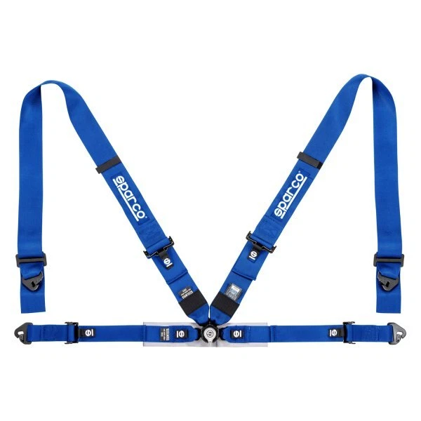 Sparco Belt 4 Point 3/2 Inches Competition Harness Set Blue Universal 04716M1AZ