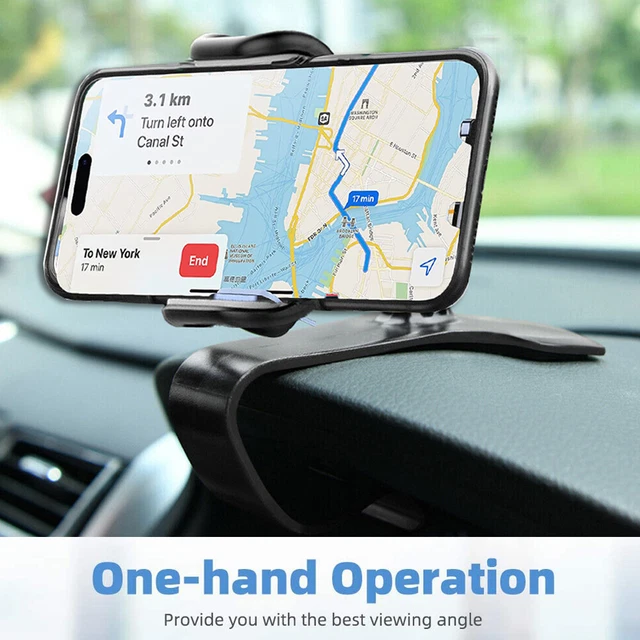 HUD Mount Holder Car Dashboard Mirror Stand Clip Clamp For Mobile Cell Phone GPS