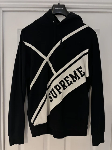 Supreme diagonal hooded sweatshirt sale