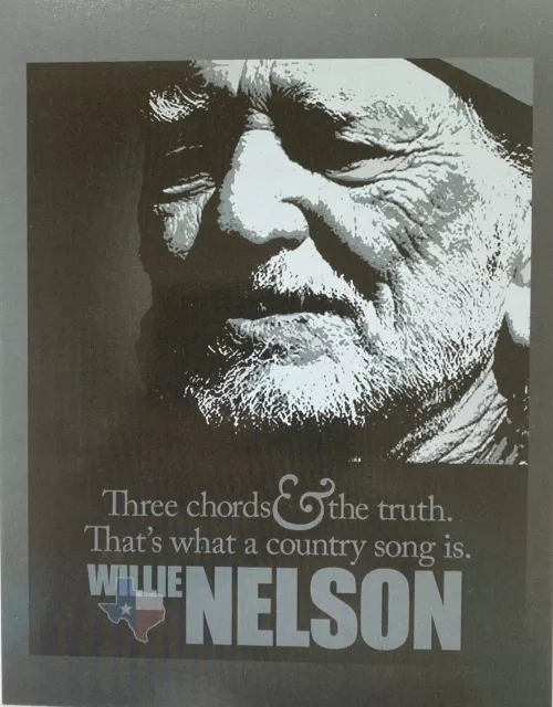 Willie Nelson Postcard 3 Chords & the TruthThat's What a Country Song is