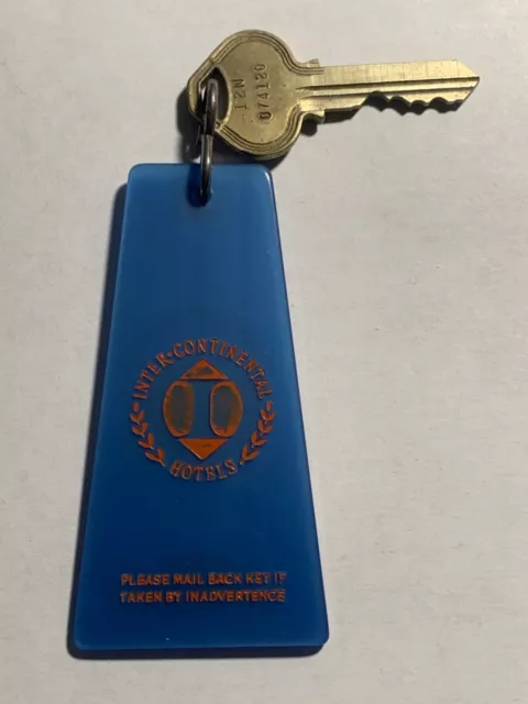 Intercontinental Hotel Motel Room Key Fob & Key Maui Hawaii #5428 RARE