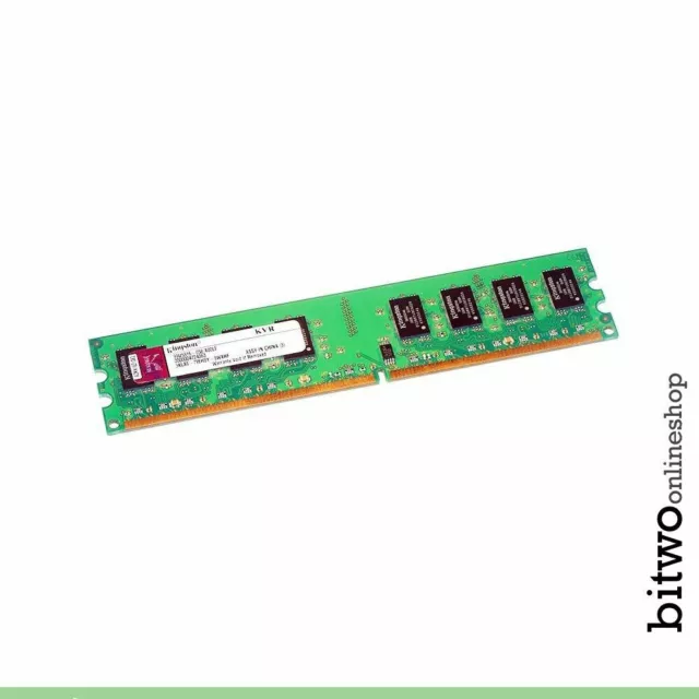 Kingston memoria Ram DDR2 2Gb PC2 800Mhz 6400U  per computer PC desktop Fisso