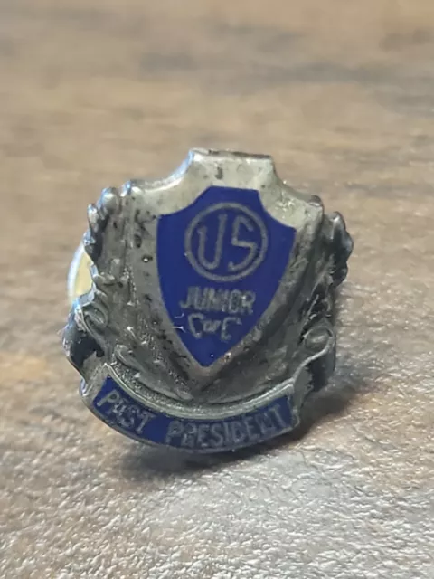 Vintage U.s Junior Chamber Of Commerce Past President Screw Back Pin
