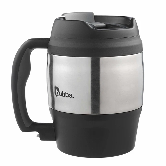 Big Bubba Classic Insulated Mug 52 Oz Polyurethane Travel Coffee Black Keg Shape 10