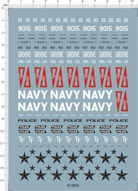 Detail Up 1/72 US Navy Kaman SH-2F seasprite Helicopter Model Water Slide Decal