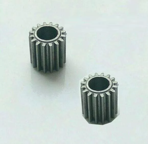 2PCS Motor Spindle Metal Gear Straight 7.1mm 16 Teeth 0.4 Die Hole 4mm