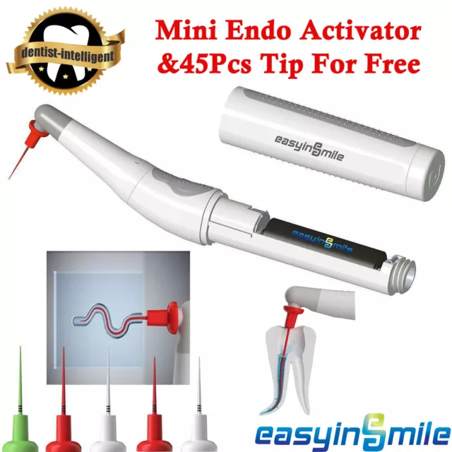 Dental Endo Sonic Activator Endodontic Irrigator+45Pc Never Break Tips For Kids