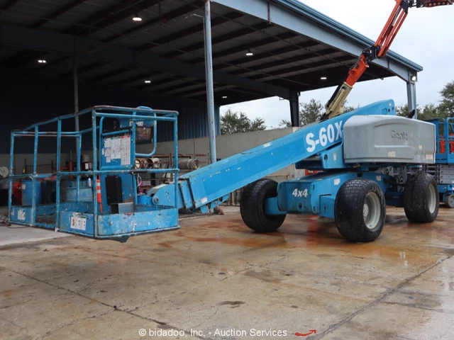 2014 Genie S-60 60' 4WD Diesel Telescopic Boom Lift Man Aerial