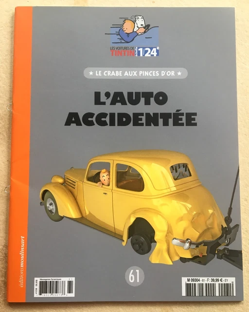 Modèle Réduit 1/24 Hachette - Les Voitures De Tintin : La Dépanneuse Luxor + L'auto Accidentée