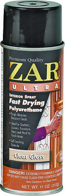 Zar 32807 11 OZ claro brillante de secado rápido Interior Ultra Spray De Poliuretano