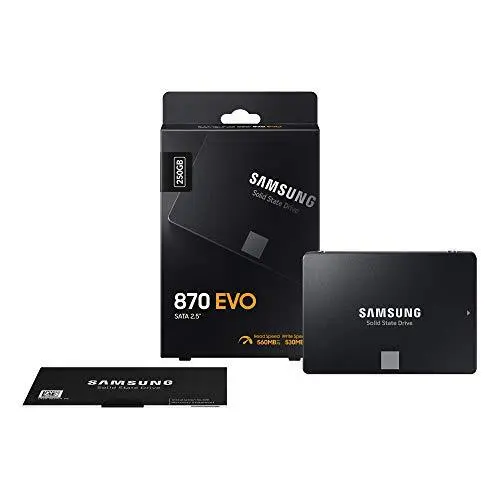 Samsung SSD 870 EVO, 250 GB, Form Factor 2.5 Inch, Intelligent Turbo Write, Magi