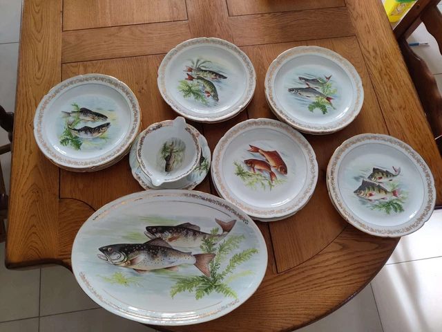 Limoges France - Décor exclusif - Ets ANCELIN - véritable porcelaine de Limoges