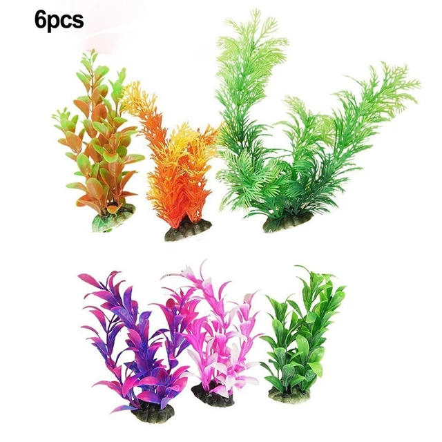 Pianta artificiale erba acquatica parti serbatoio accessori 16 cm decorazione alghe 12