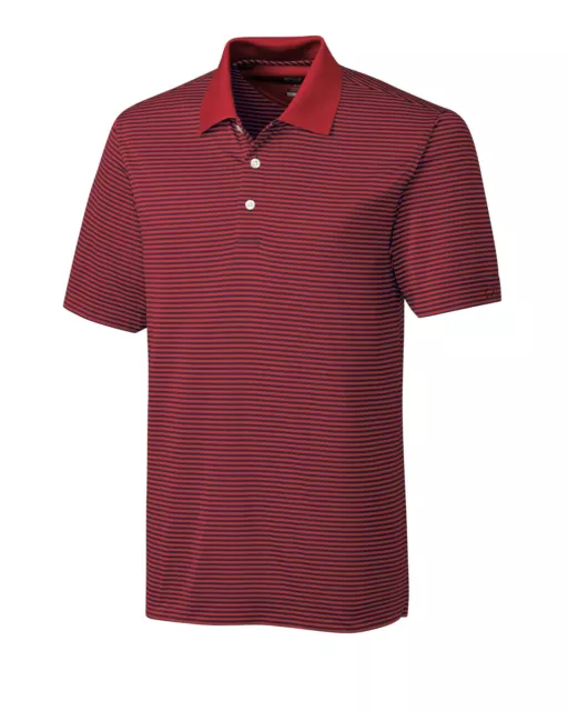 Cutter & Buck MEN'S Big & Tall DryTec Trevor Stripe POLO SHIRT SZ:XLT NWT