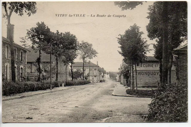 VITRY LA VILLE - Marne - CPA 51 - La route de Coupetz