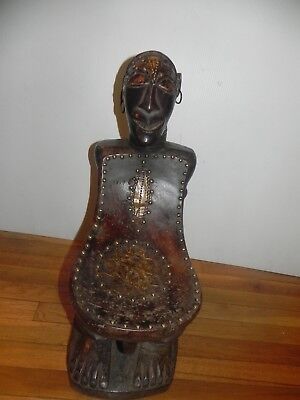 Arts of Africa - Songye Chair - DRC Congo - 23" H X 10" W X 15" L