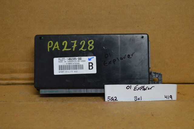 2000 2001 Ford Explorer Multifunction Elec Unit YL2T14B205BB Module 419-5g2