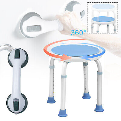 2022 silla de ducha silla de baño mango taburete de baño taburete de ducha 360 ° con mango de ducha WC