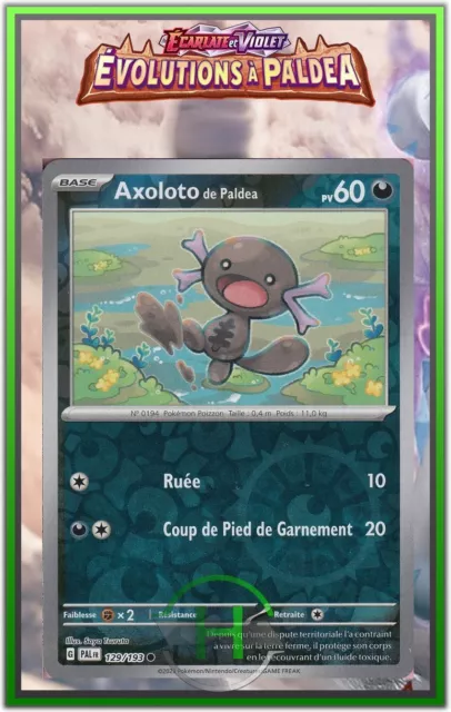 Axoloto Reverse - EV2:Évolutions à Paldea - 129/193 - Carte Pokémon FR Neuve