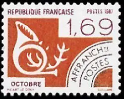 FRANCE PREOBLITERE TIMBRE STAMP N°195 "MOIS DE L'ANNEE, OCTOBRE " NEUF xx TTB