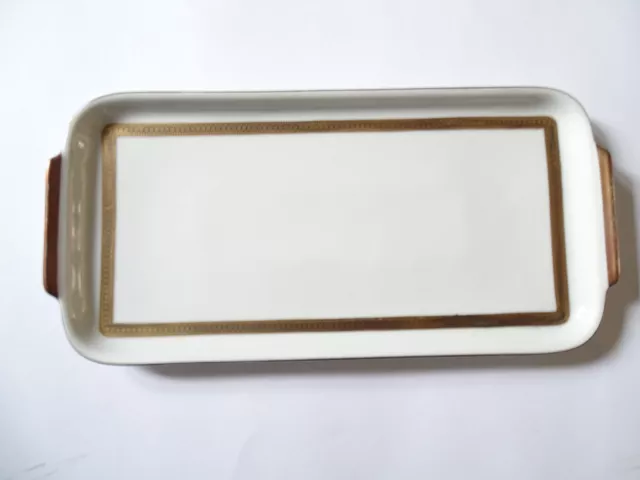 Winterling Baviera Qualitäts-porzellan Blanco Con Goldumrandung "Bandeja"