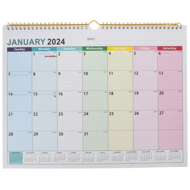 Calendrier 2024 pour les femmes fatiguées, calendrier mural suspendu  Planificateur de calendrier 2024 Drôle 12 Calendrier mensuel Cadeau de Noël  pour