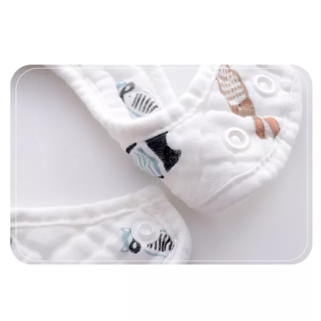 Baby Bibs U-shaped Bandana Feeding Bib Saliva Towel Kids Girl Boy Cotton B wi
