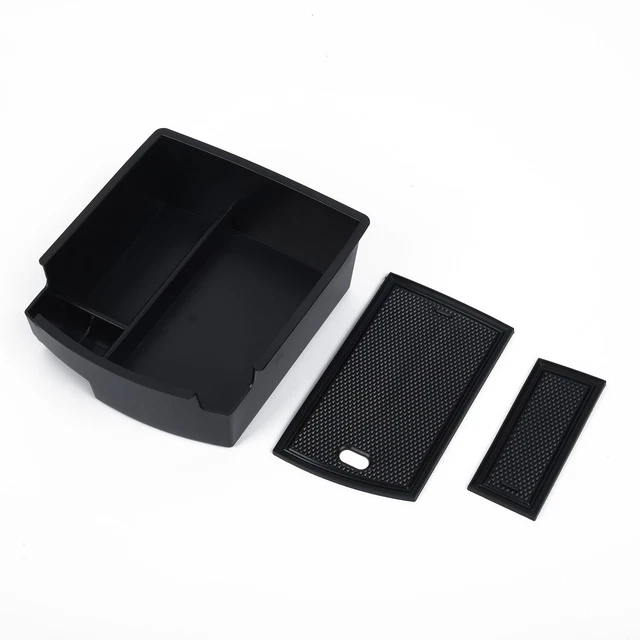 CDEFG Organisateur Console Hyundai Kona SX2 2024 | 2 Pièces | Range Centre Et Accoudoir | Blanc