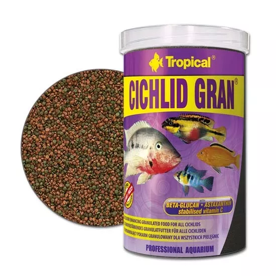 Tropical Cichlidae Gran Granulé 1000 ML Barschfutter Nourriture Cichlidé Malawi